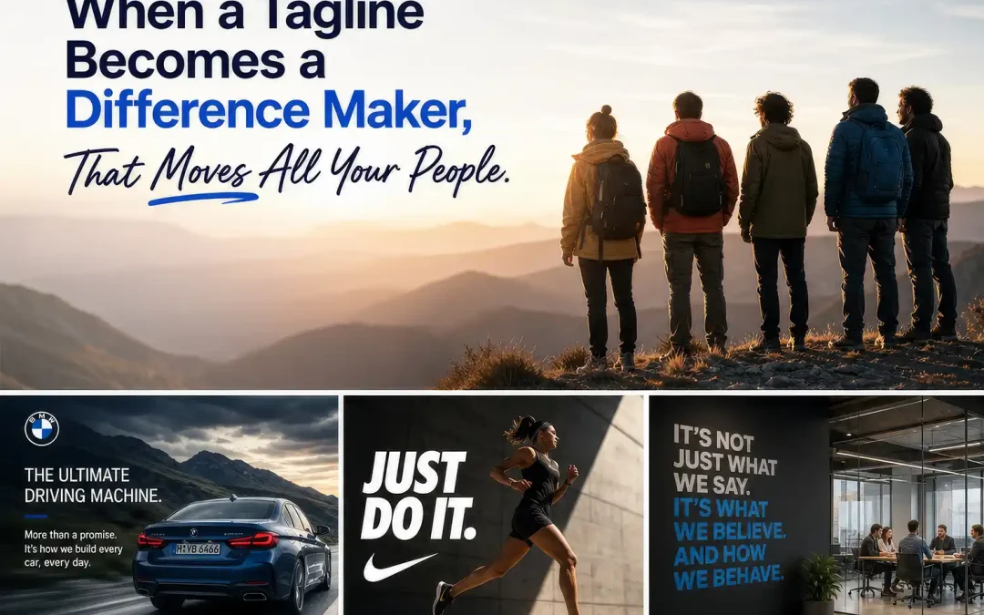 When a Tagline Becomes a Difference Maker, That Moves All Your People